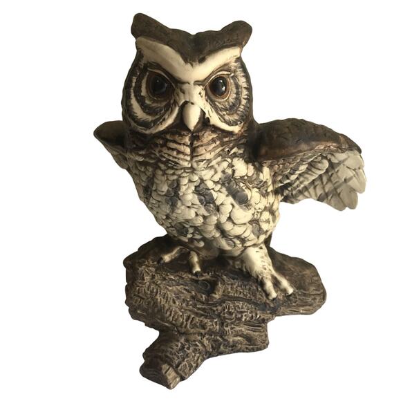 Owl Ceramic Brown Made In Japan vintage Owl Collectors 8” hand painted UCCTI - Picture 3 of 14